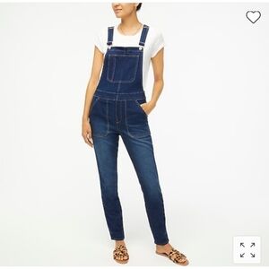 J.Crew Reimagined Denim Overalls XXL Stretch Blue Jean One Piece Jumpsuit